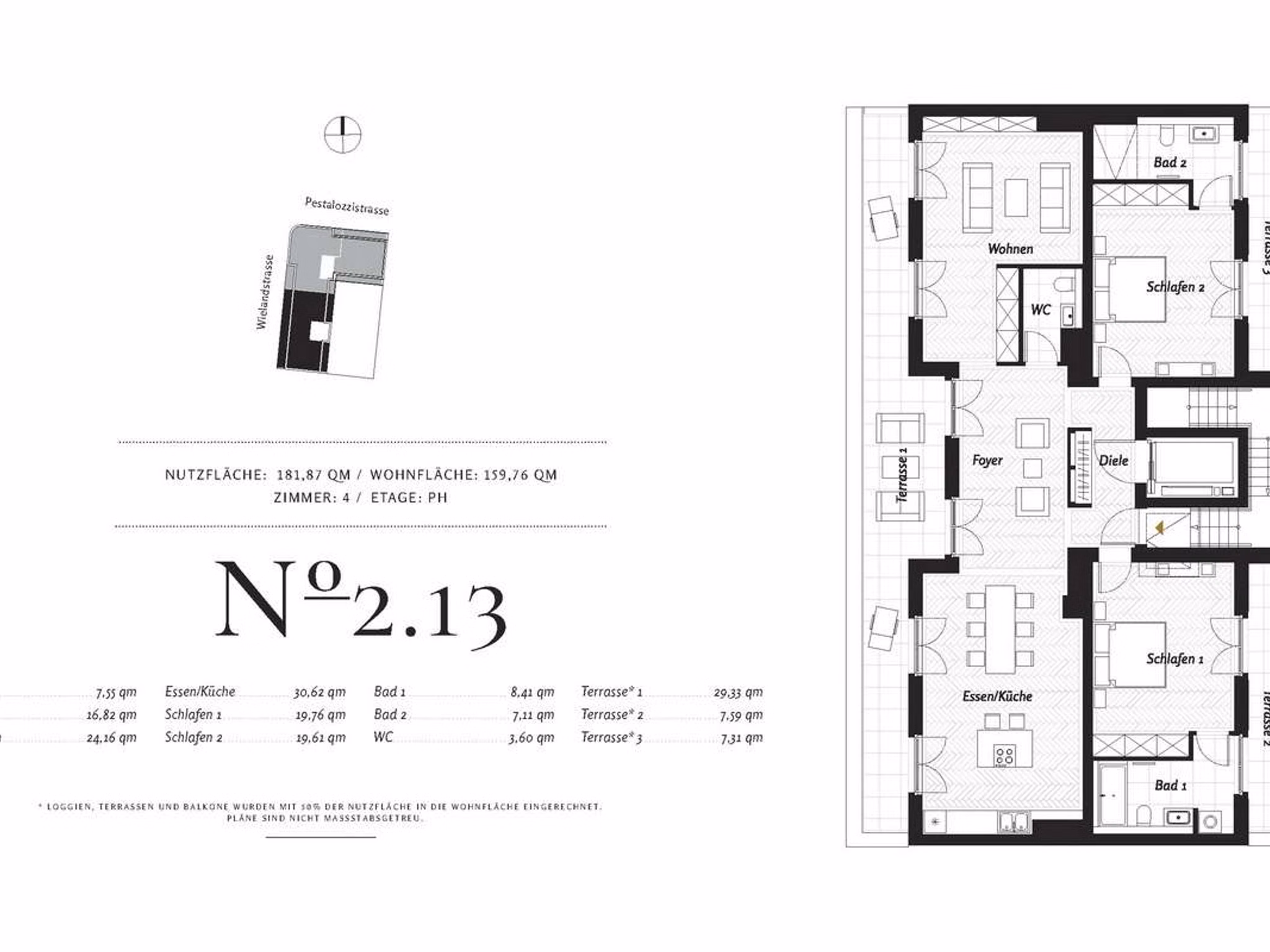 Grundriss WE 2.13