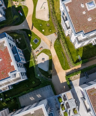 Am Park Potsdam – Potsdam – Vogelperspektive Neubauensemble