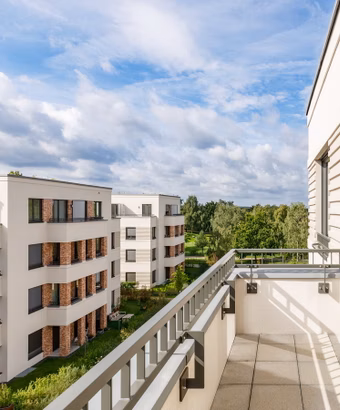 Am Park Potsdam – Potsdam – Blick vom Balkon