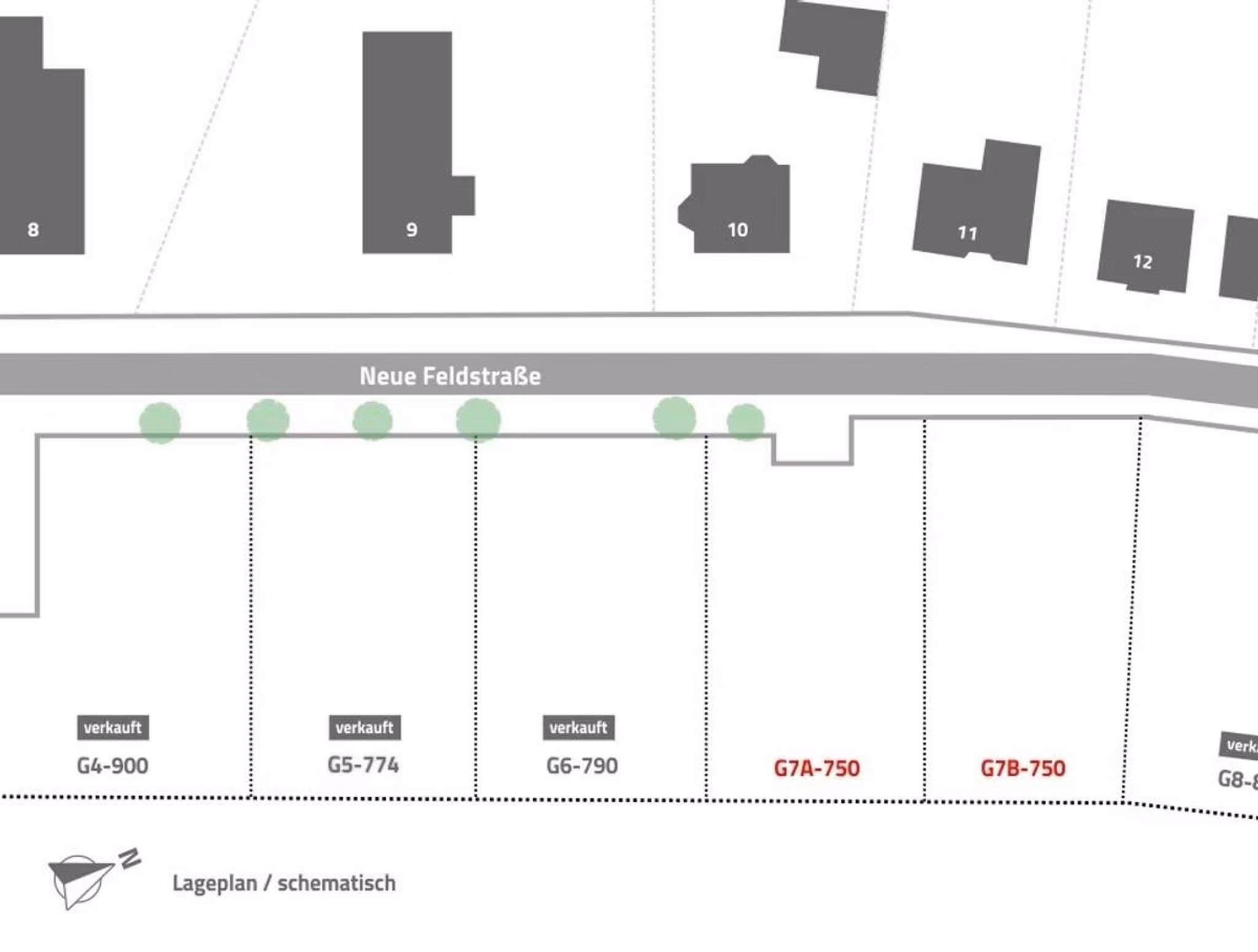 Lageplan / schematisch / G7B-750