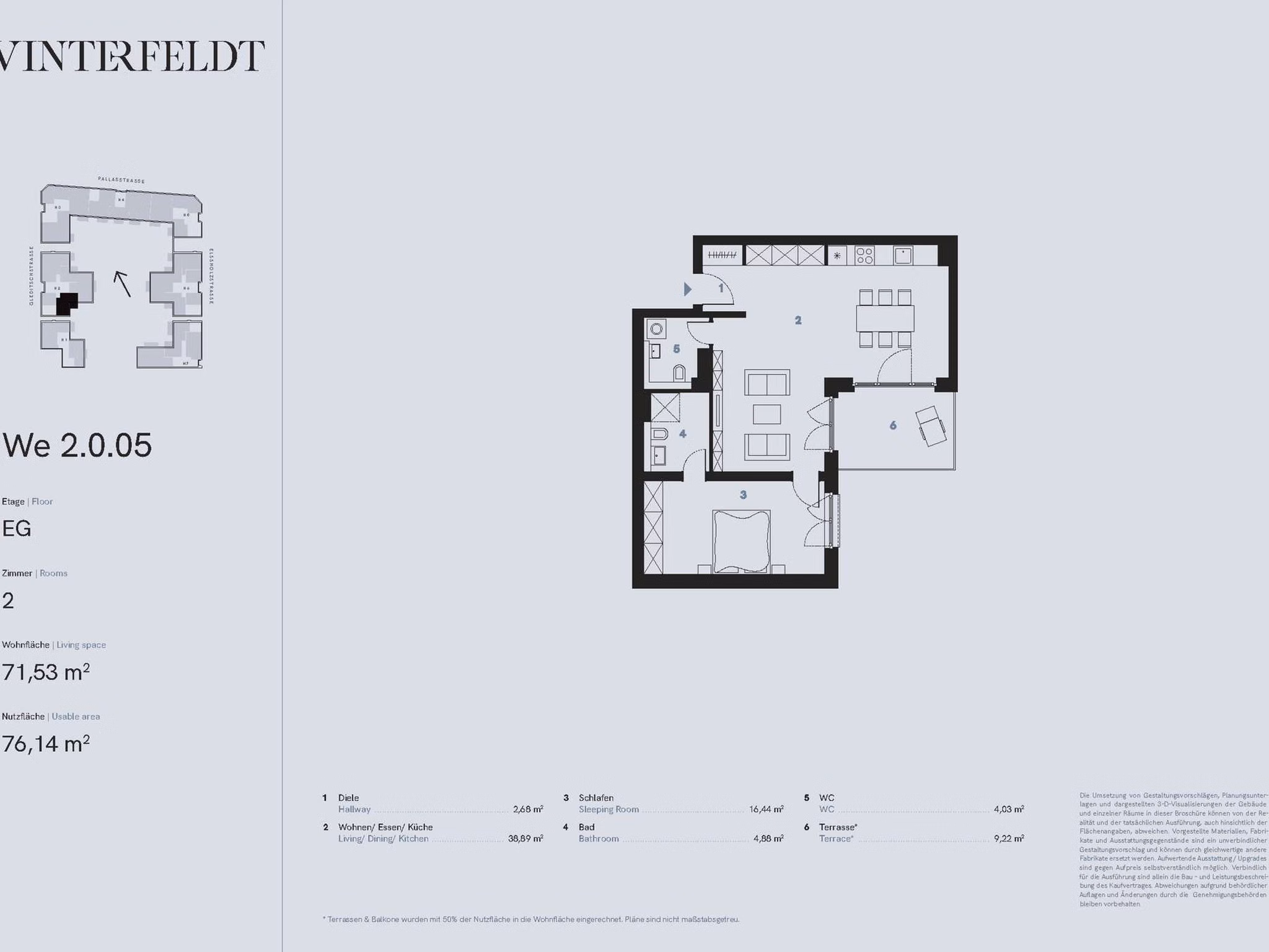 Grundriss WE 2.0.5