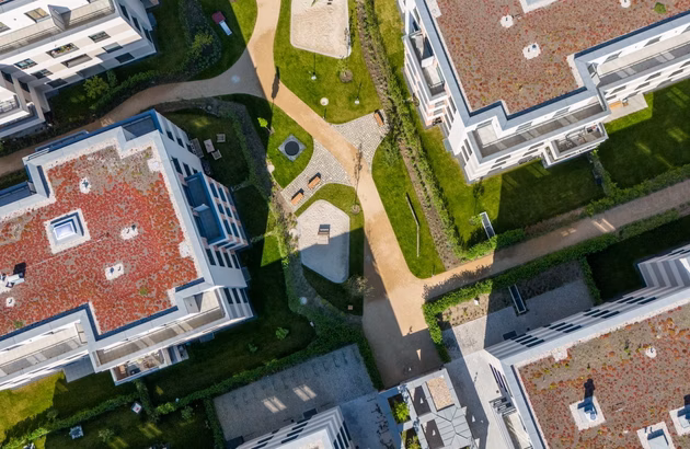 Am Park Potsdam – Potsdam – Vogelperspektive Neubauensemble